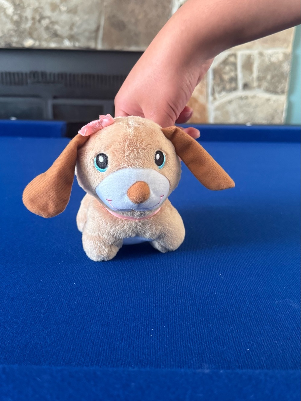 Plush Puppy Dog Toy in Light Brown - Soft Plush